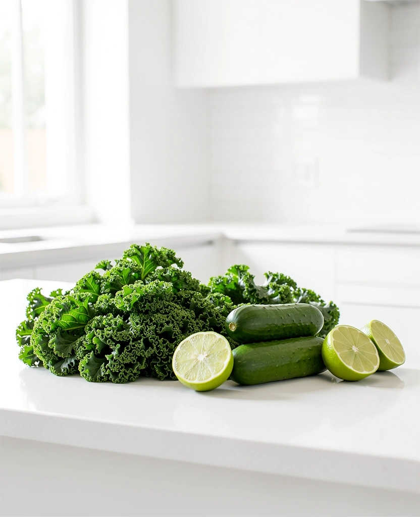 Świeże składniki i jasna przestrzeń